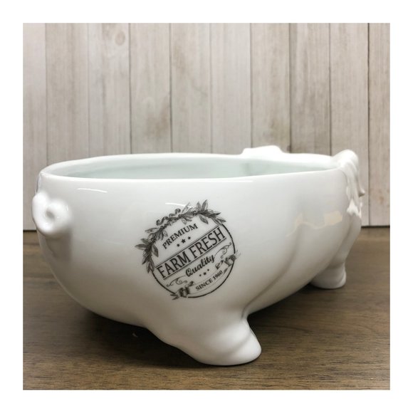 Fitz & Floyd Farmstead Home Pig Serve Bowl - Picture 6 of 8